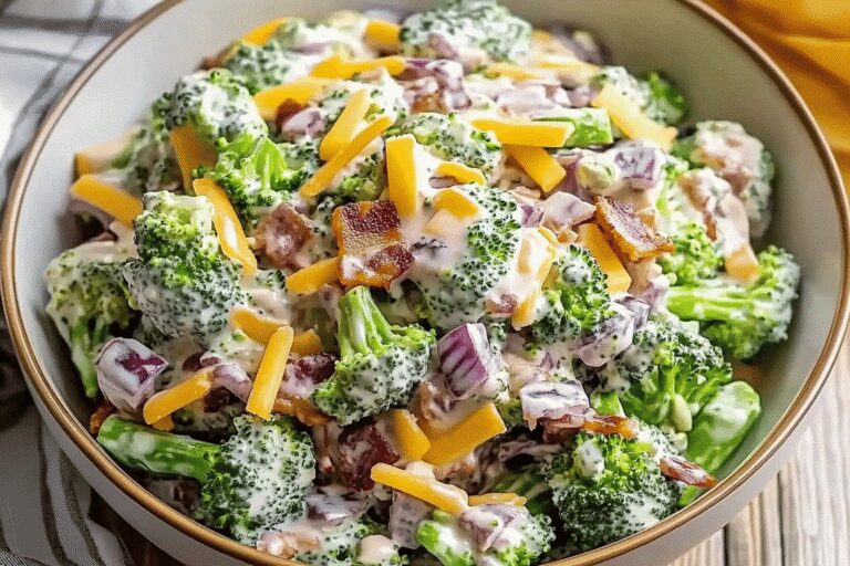 Irresistible Creamy Broccoli Salad