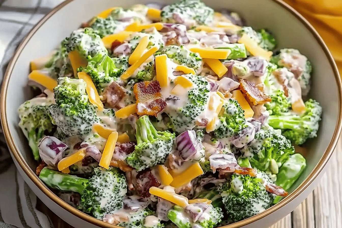 Irresistible Creamy Broccoli Salad