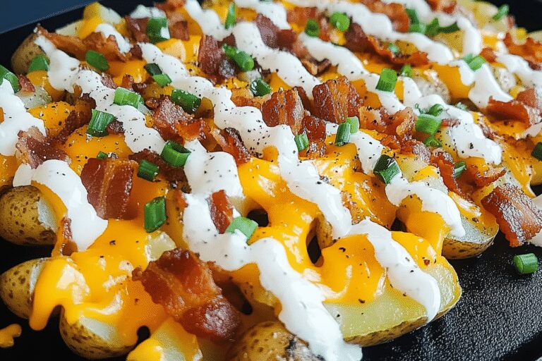 Loaded Blackstone Griddle Potatoes