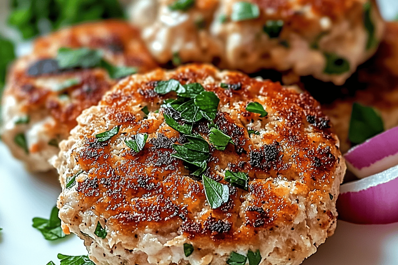 Mediterranean Chicken Patties Recipe