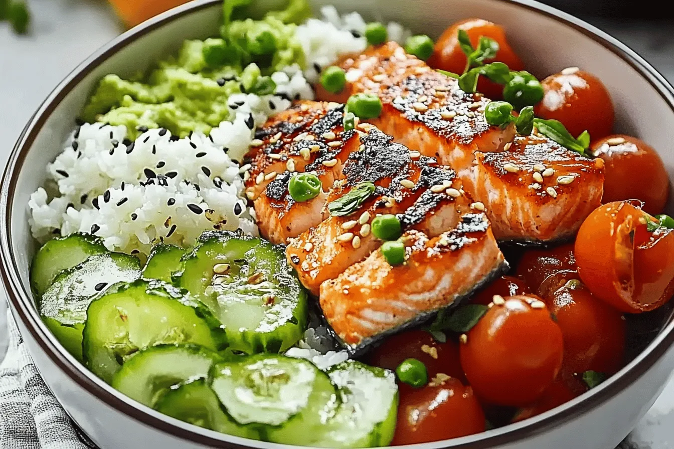 Mediterranean Salmon Bowl