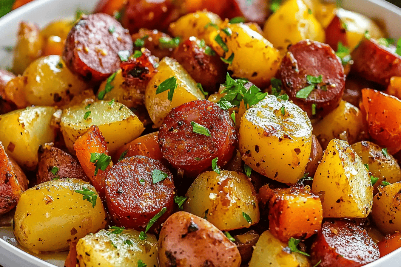 One Pan Kielbasa Potatoes Recipe