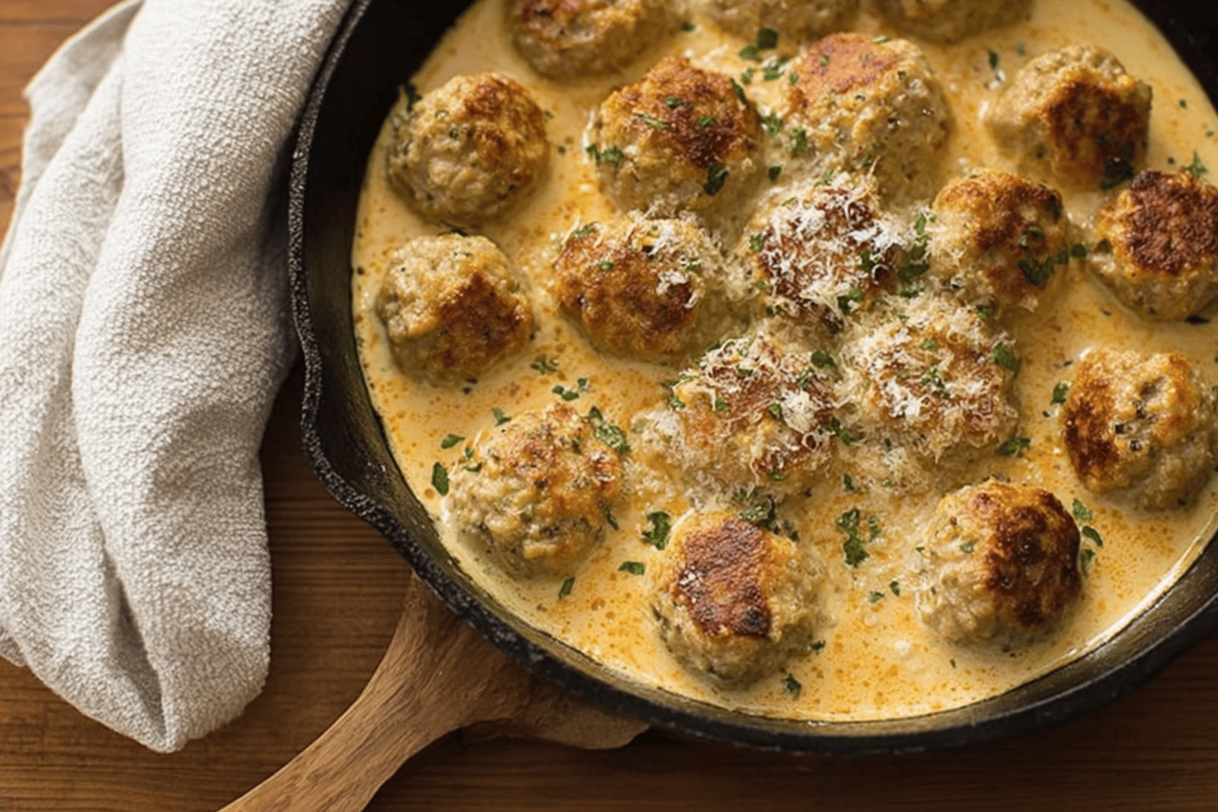 Parmesan Keto Turkey Meatballs