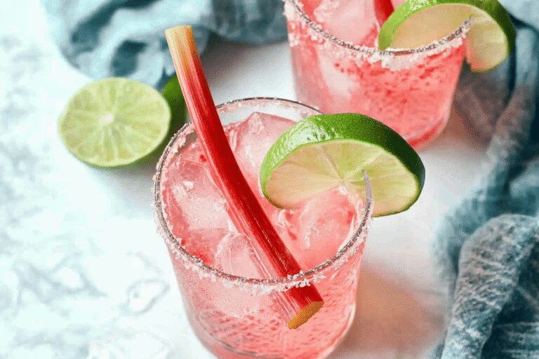 Rhubarb Gin Tonic Cocktail