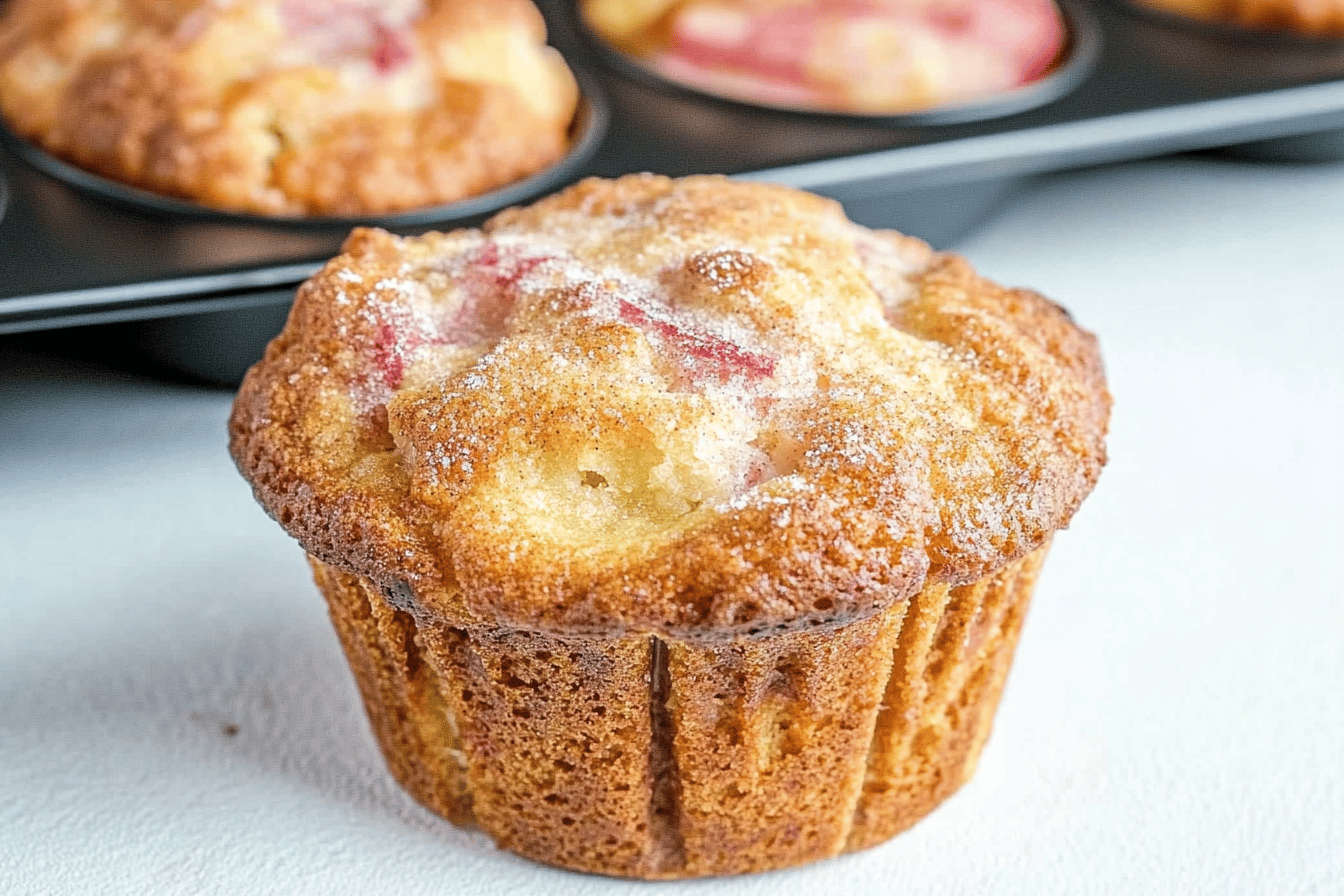 Rhubarb Muffins with Yogurt