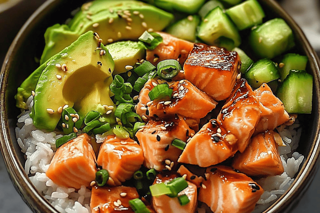 Salmon Rice Bowls