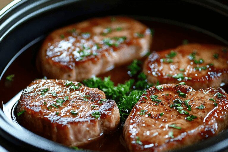 Savory Slow Cooker French Onion Pork