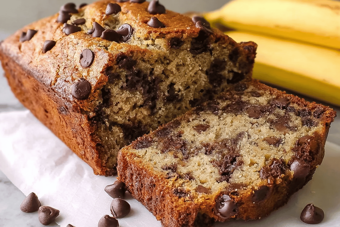 Super Moist Chocolate Chip Banana Bread