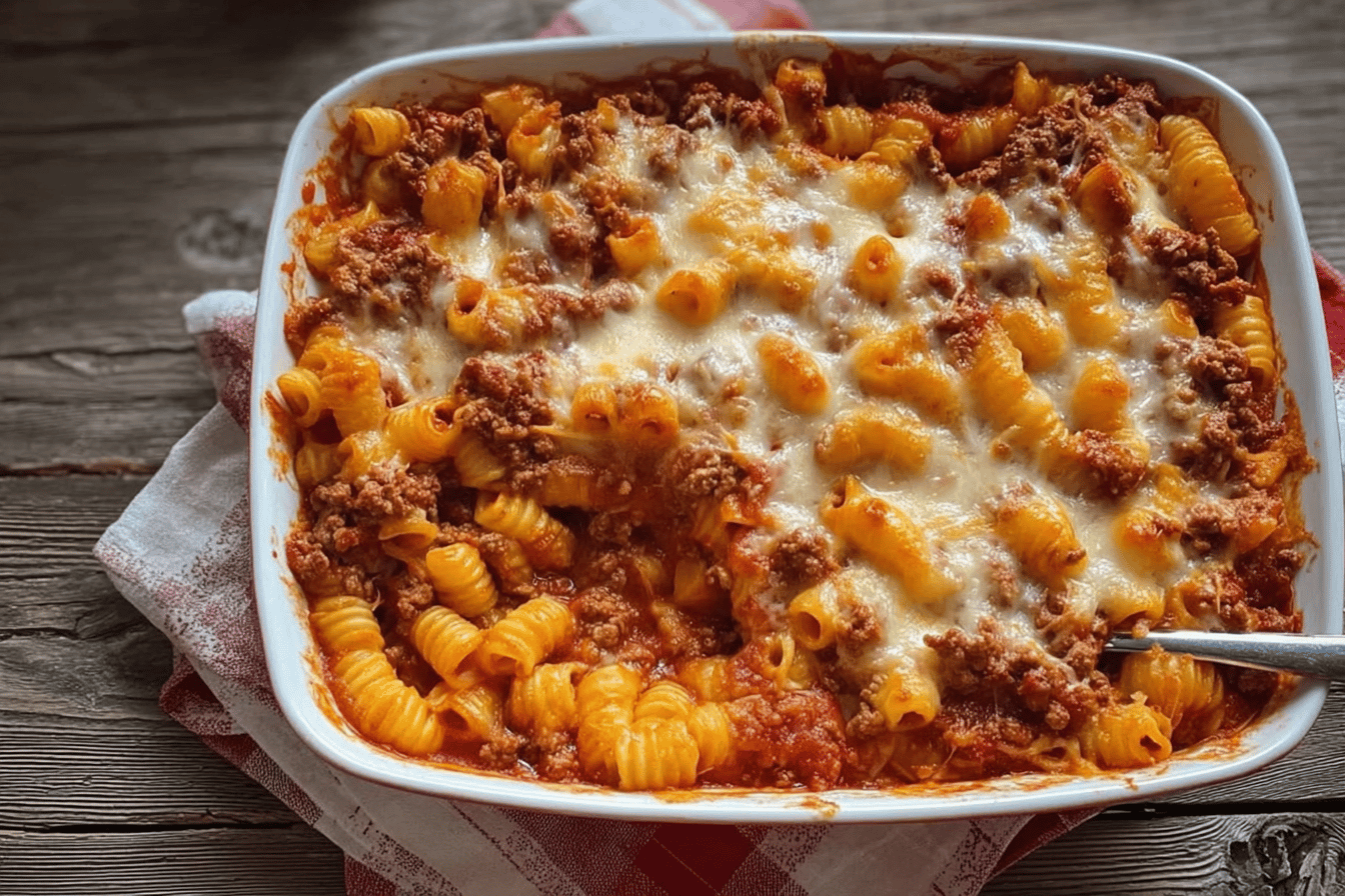 4 Ingredient Hamburger Casserole