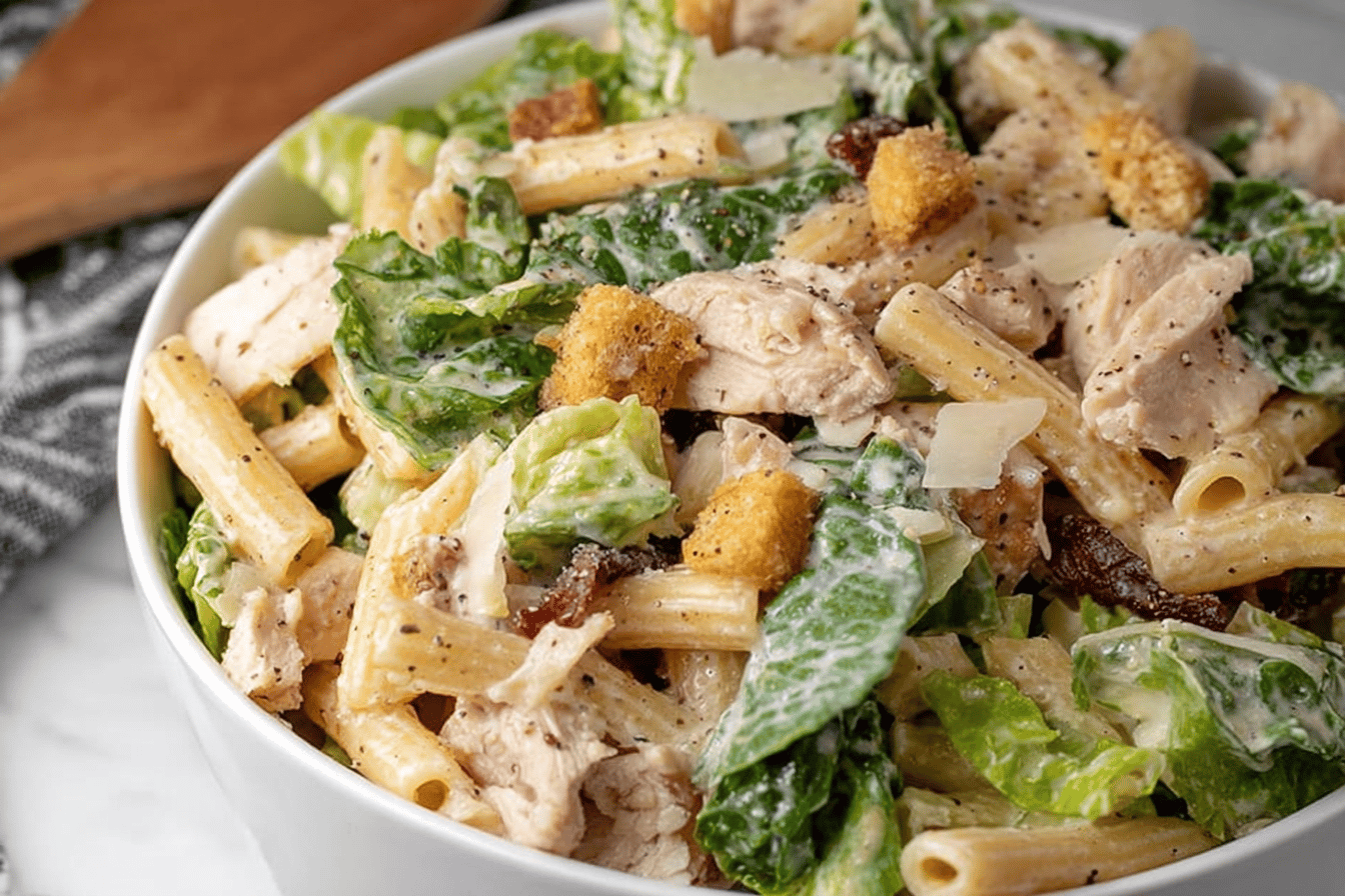 Chicken Caesar Pasta Salad