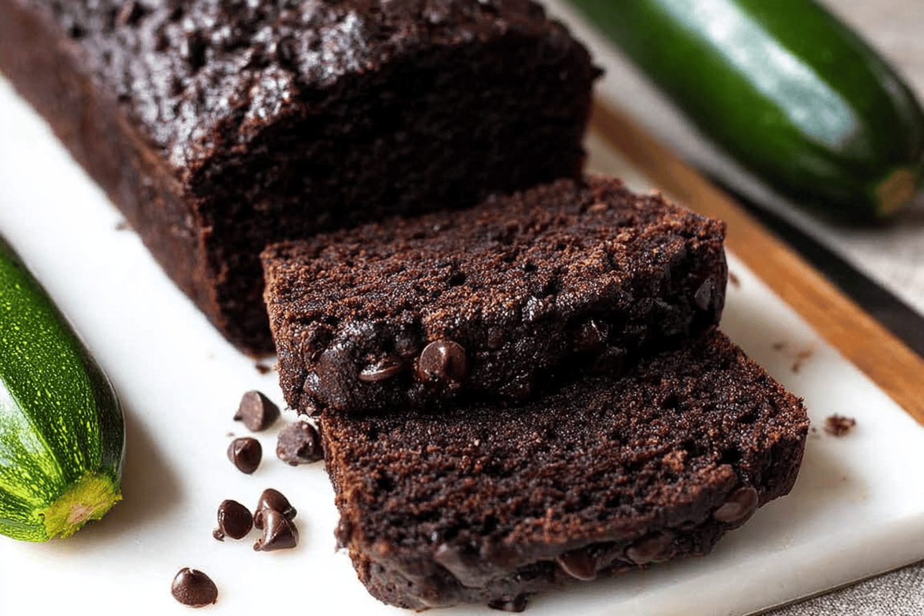 Double Dark Chocolate Zucchini Bread