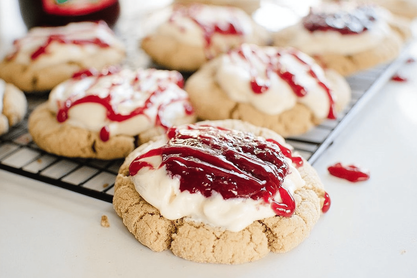 Raspberry Cheesecake Cookies