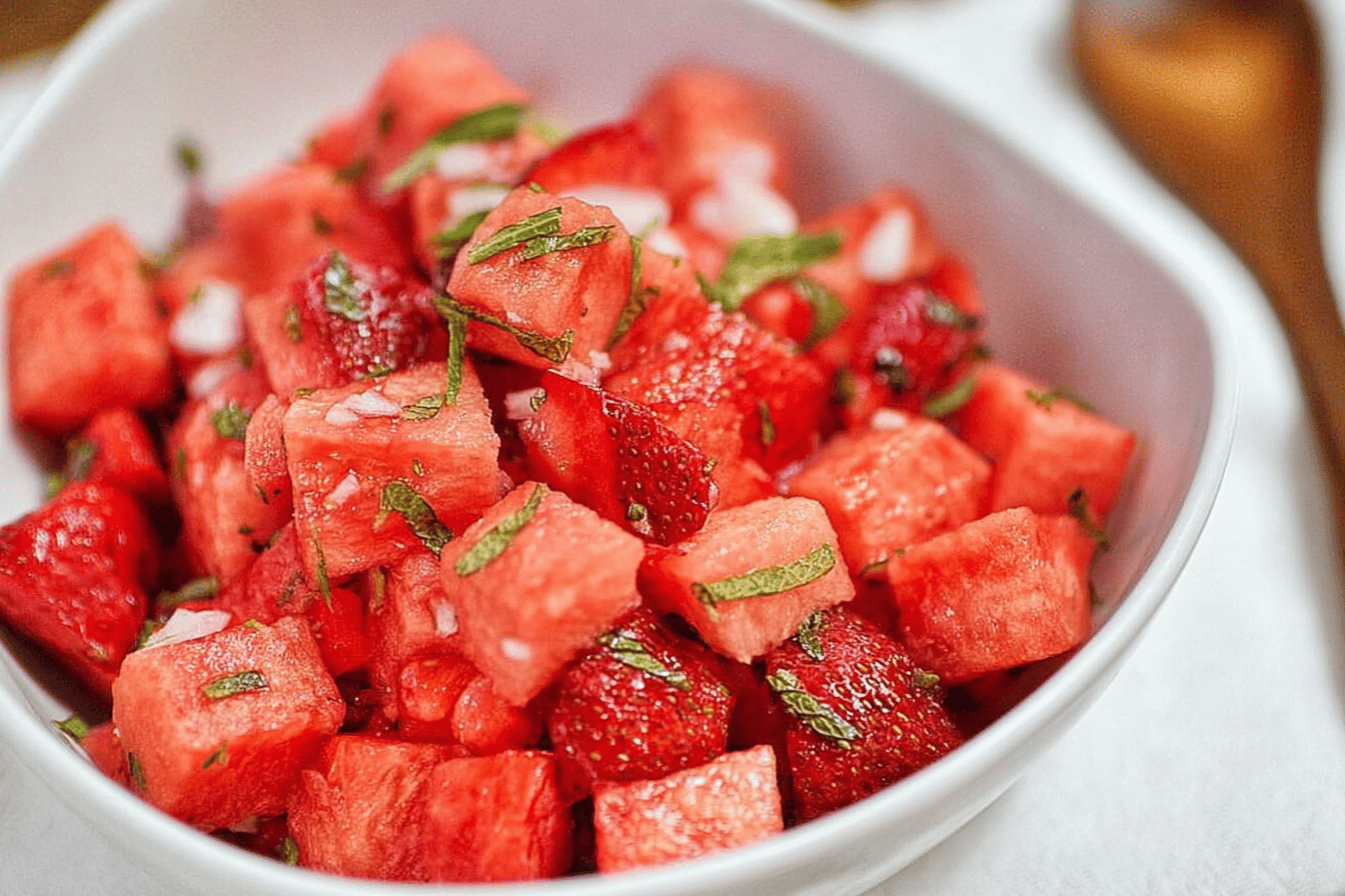 Strawberry Watermelon Salad