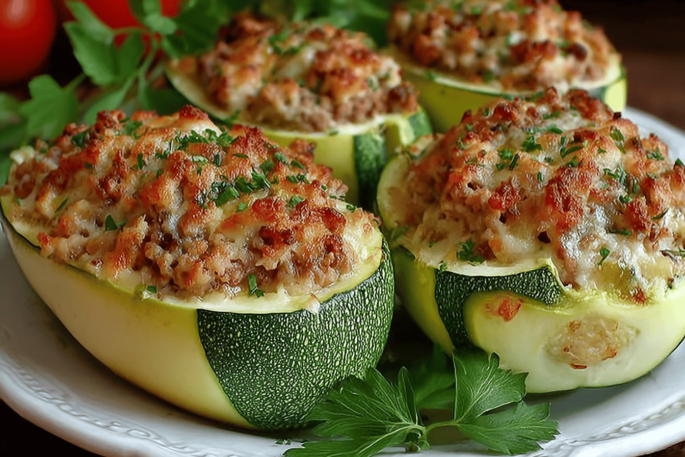 Stuffed Zucchini Boats
