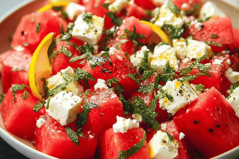 5 Minute Watermelon Feta Salad