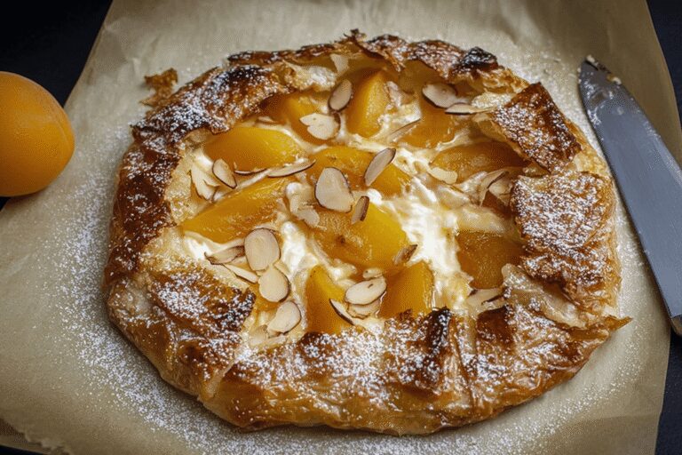 Apricot Cheesecake Galette