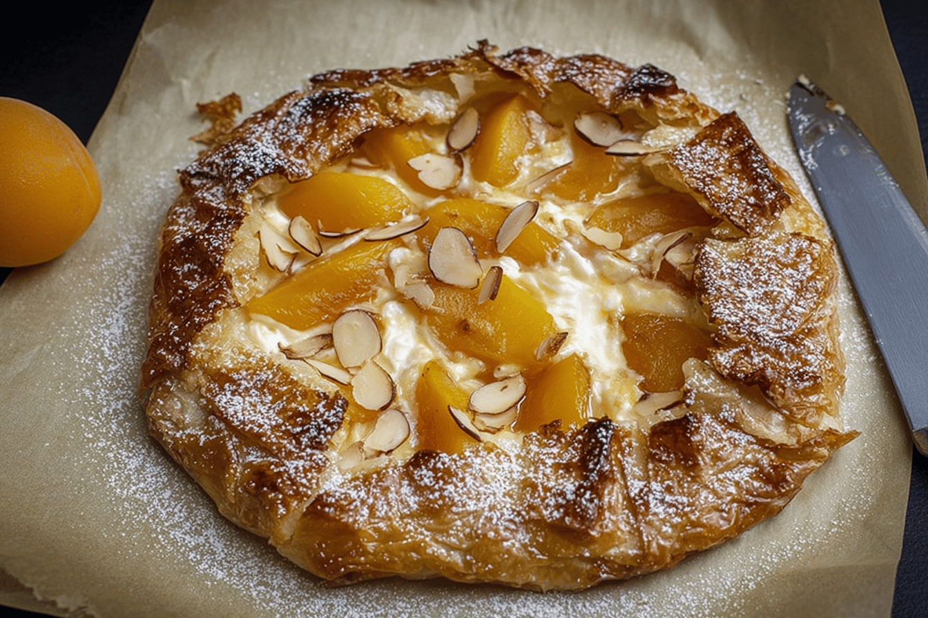 Apricot Cheesecake Galette