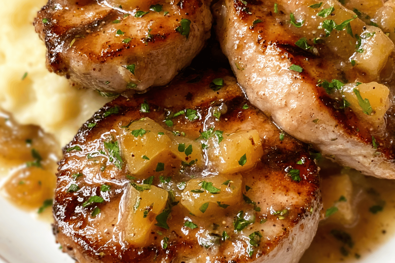Autumn Apple Pork Chops