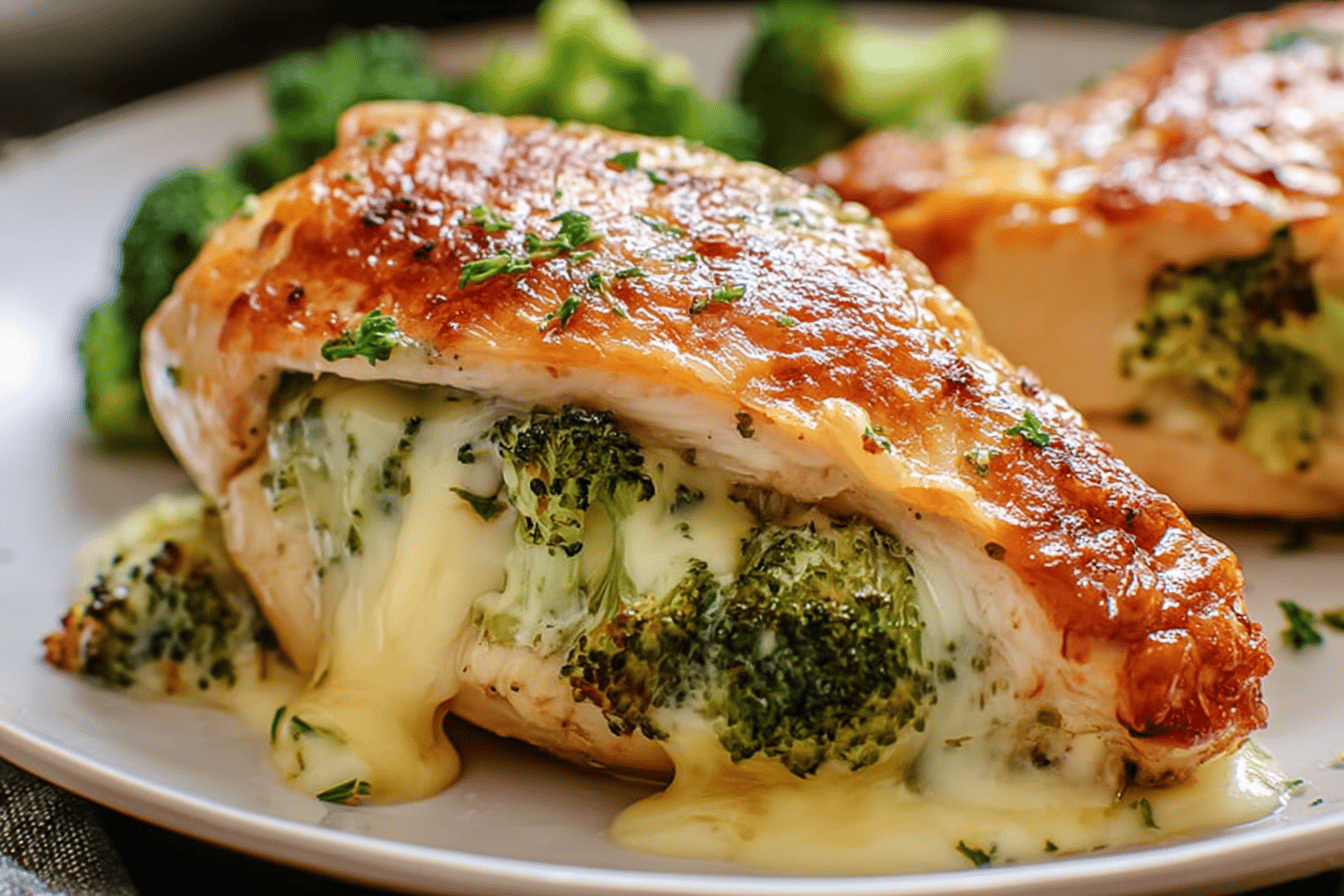 Broccoli Cheese Stuffed Chicken