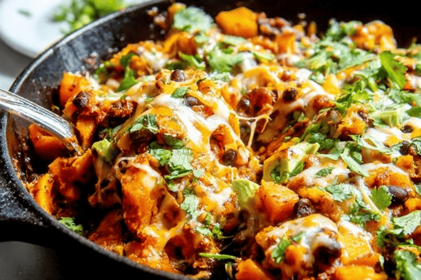 Butternut Squash Enchilada Skillet
