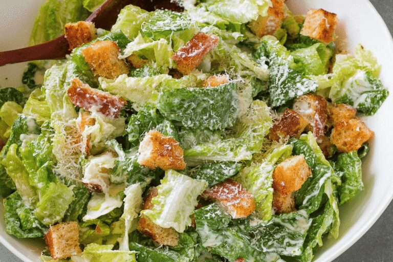 Caesar Salad with Dressing