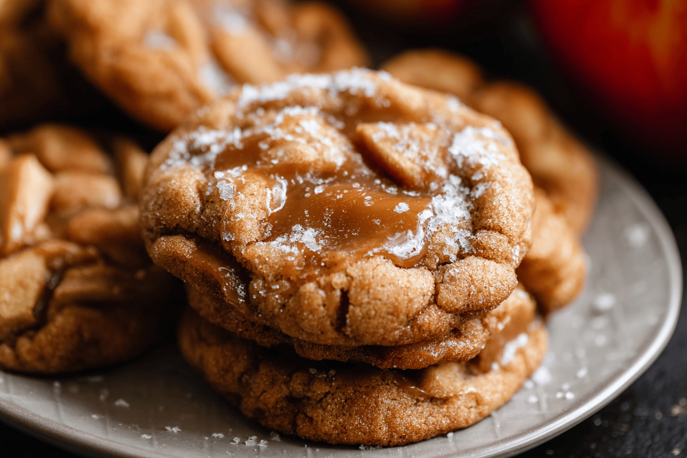 Caramel Apple Cider Cookies