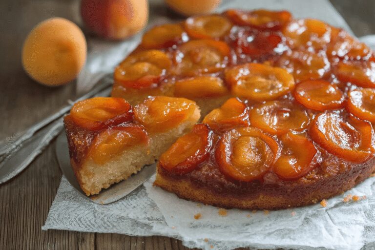 Caramelized Apricot Upside-Down Cake
