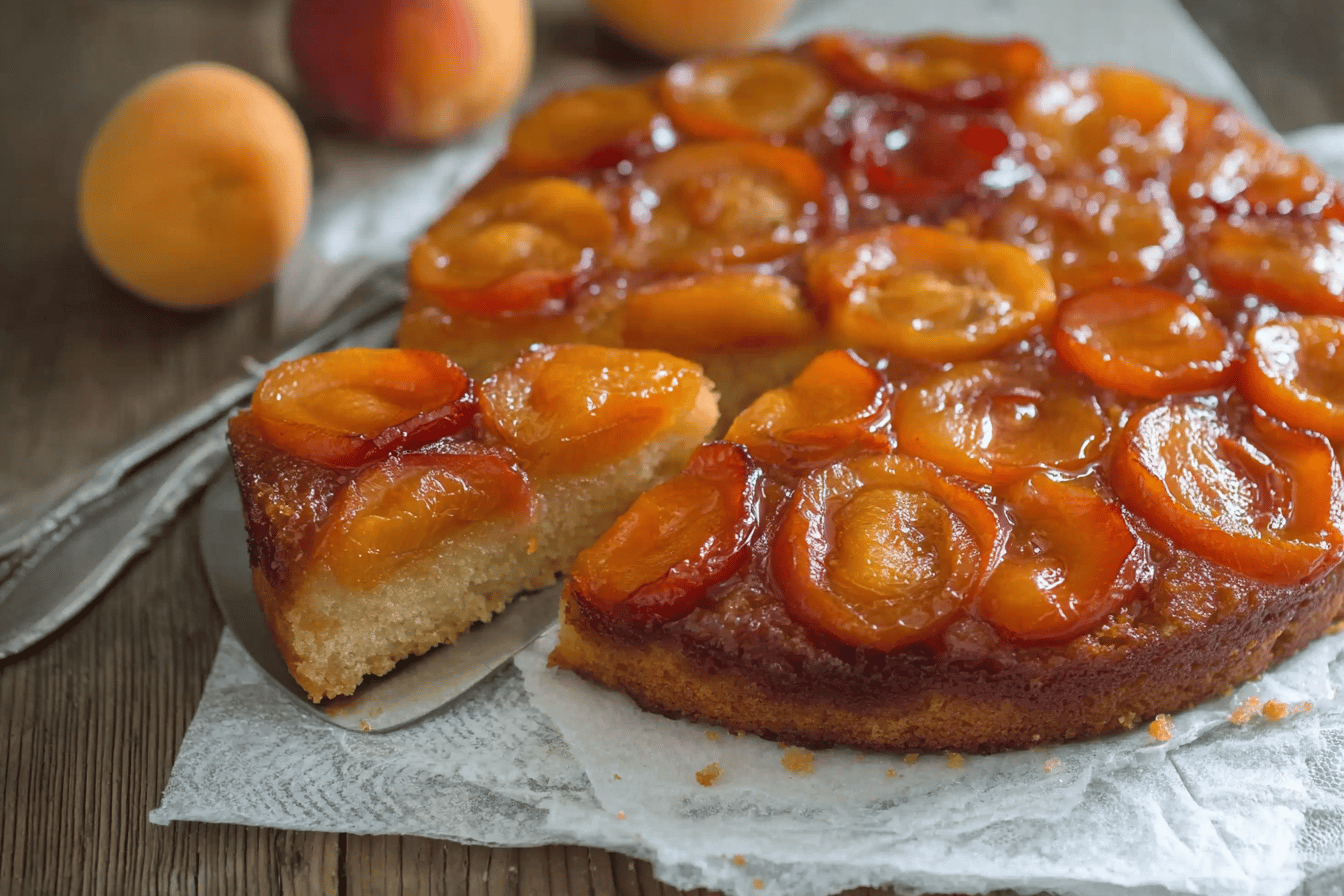 Caramelized Apricot Upside-Down Cake