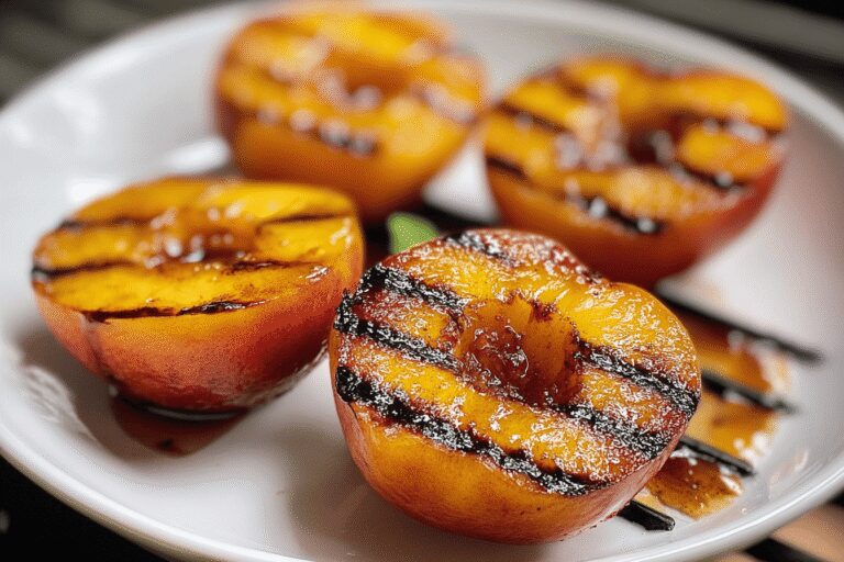 Caramelized Grilled Summer Peaches