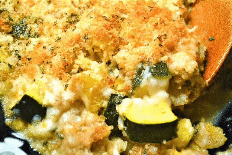 Cheesy Zucchini Squash Casserole
