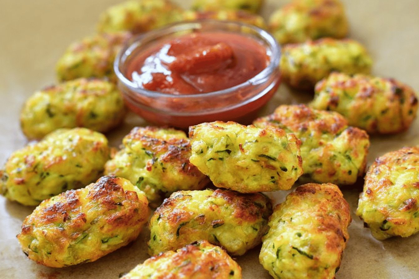 Cheesy Zucchini Tots