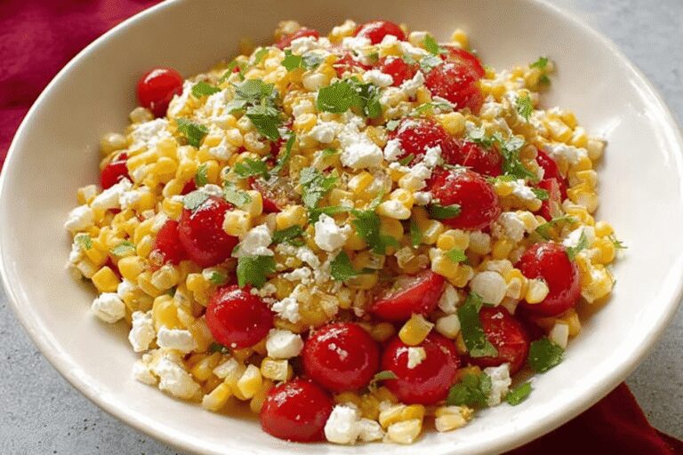 Corn Tomato and Feta Salad
