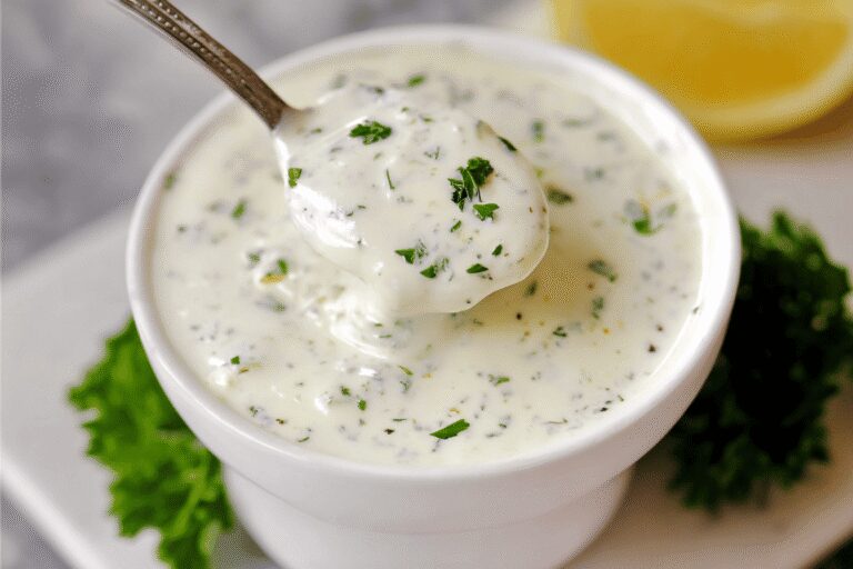Creamy Homemade Garlic Dipping Sauce