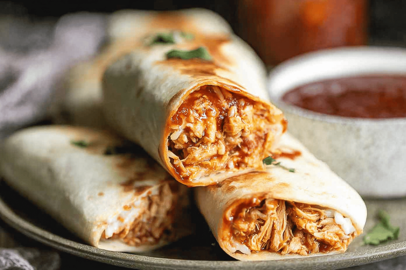 Crispy BBQ Chicken Wraps