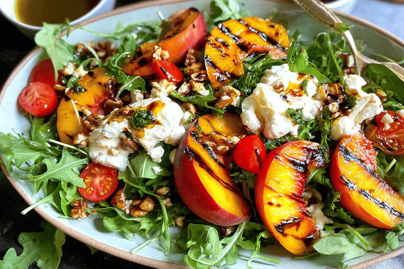 Easy Grilled Peach Salad