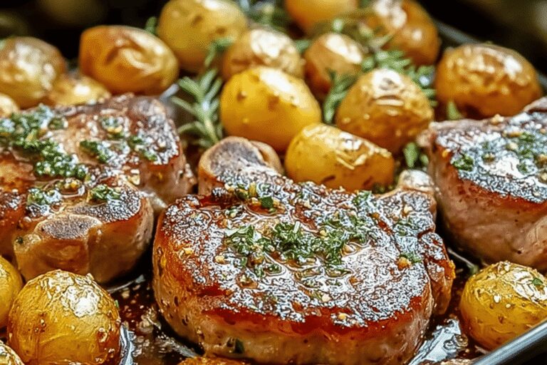Easy Sheet Pan Pork Chops