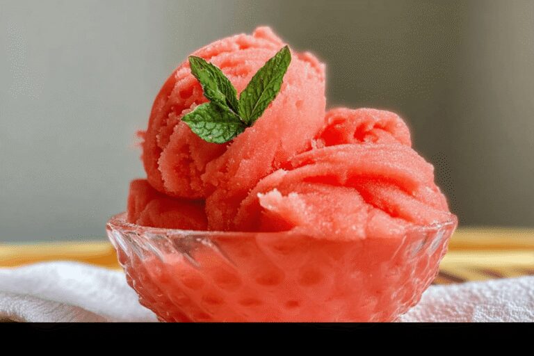 Easy Watermelon Sorbet
