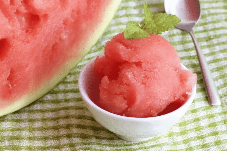Easy Watermelon Sorbet Recipe