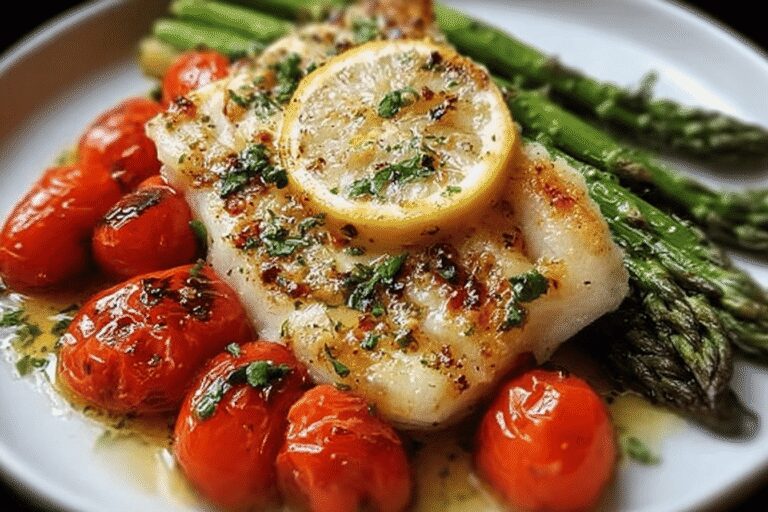 Garlic Butter White Fish.