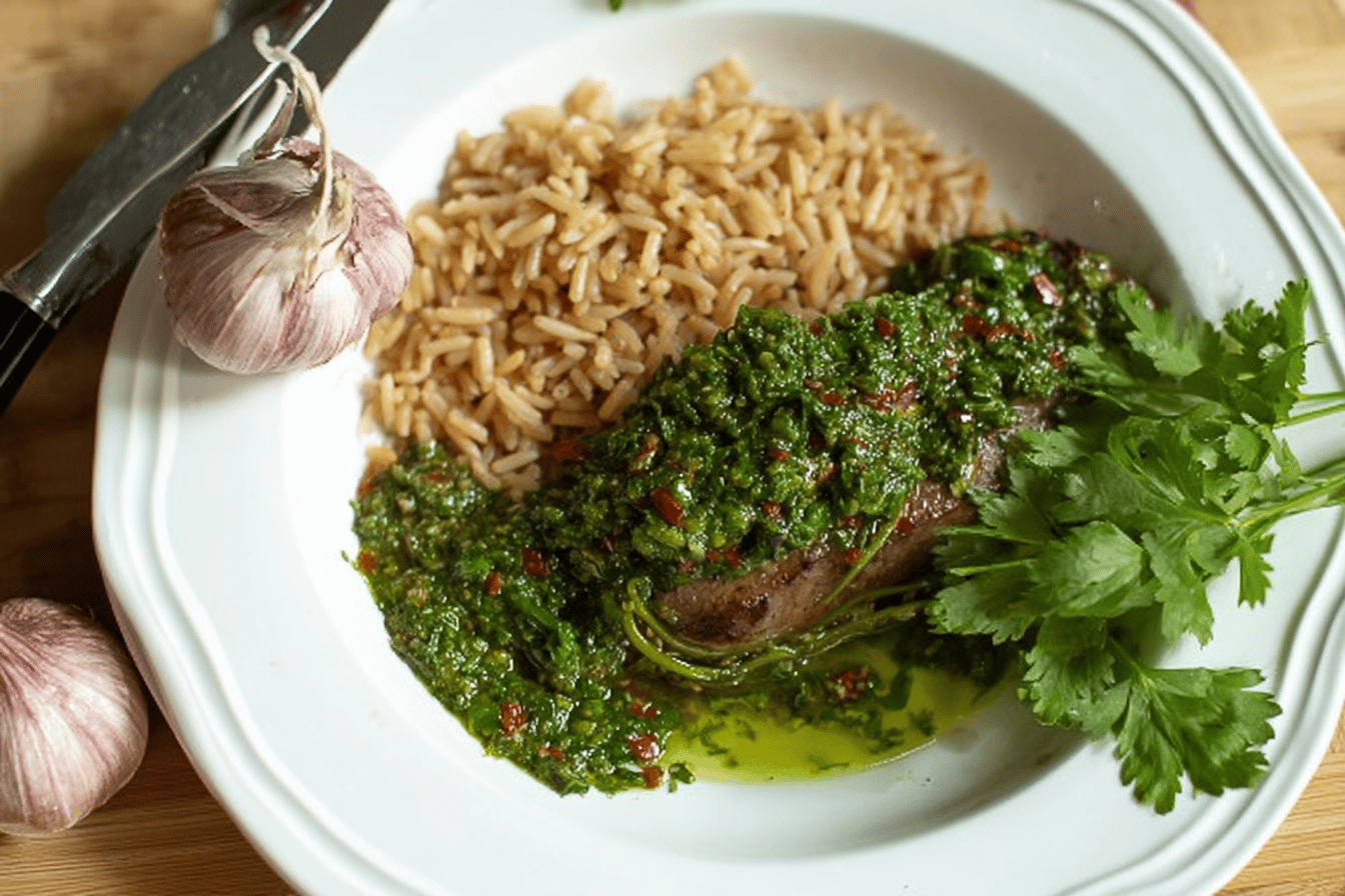 Garlic Scape Chimichurri