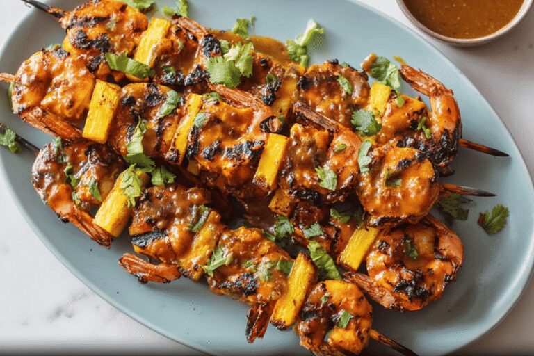 Grilled Buffalo Chicken Skewers