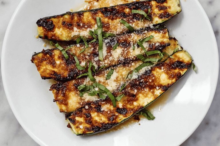 Grilled Zucchini Parmesan