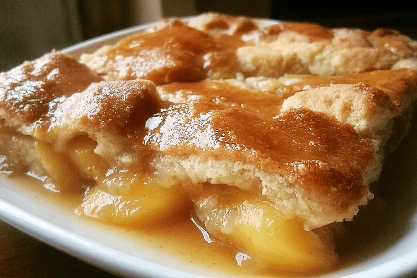 Irresistible Old-Time Oven Peach Cobbler