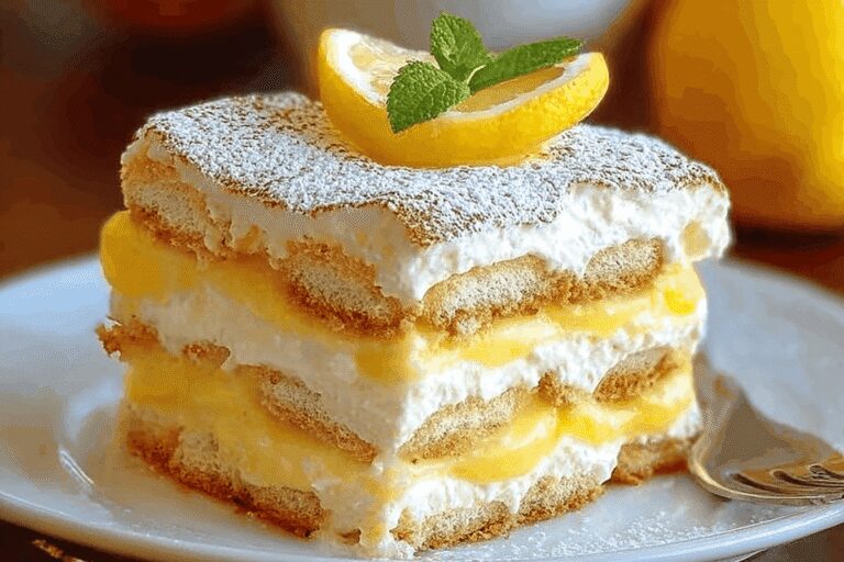Lemon Limoncello Italian Tiramisu