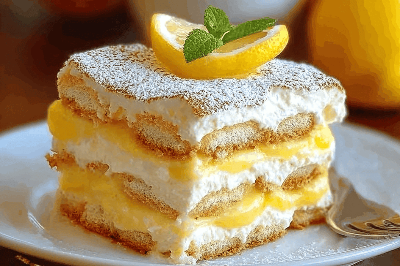 Lemon Limoncello Italian Tiramisu