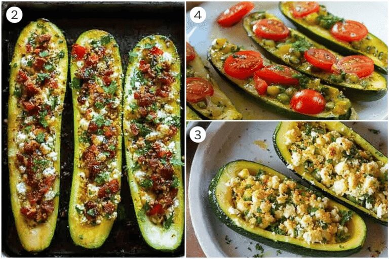 Mediterranean Stuffed Zucchini