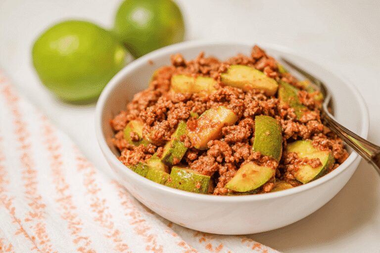 Mexican Zucchini and Beef