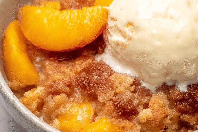 Peach Cobbler with a Twist