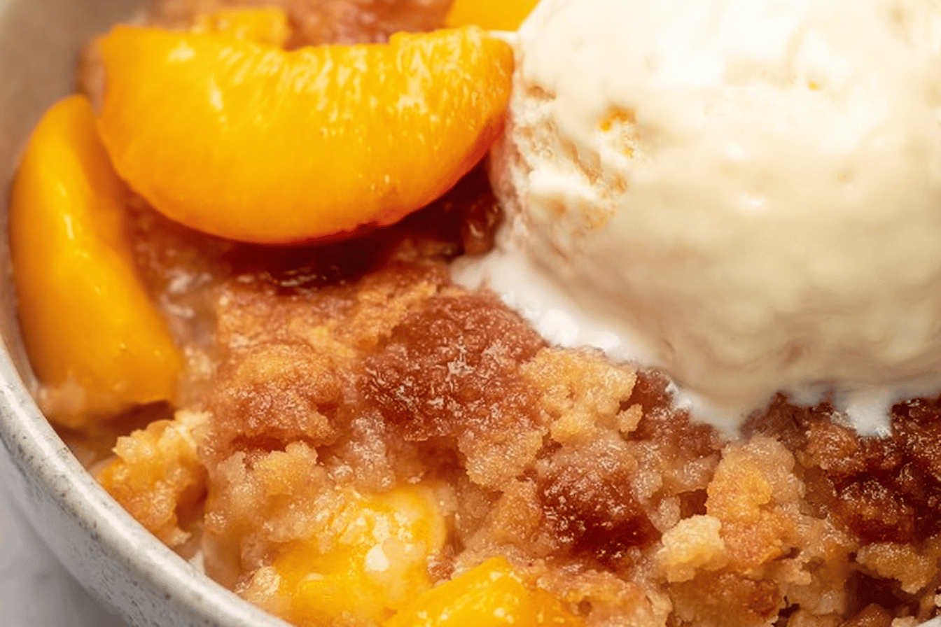 Peach Cobbler with a Twist
