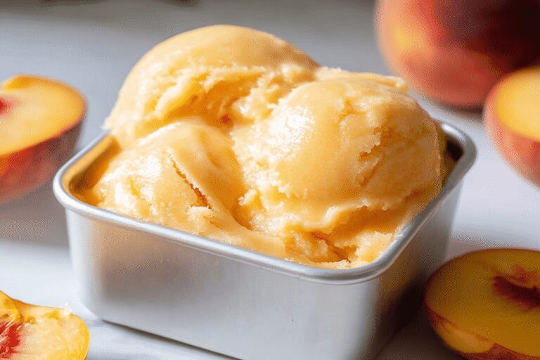 Peach Sorbet Recipe